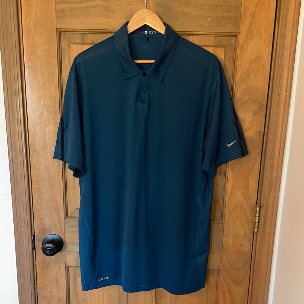 Tiger Woods Nike Men's Dark Blue Polo Shirt